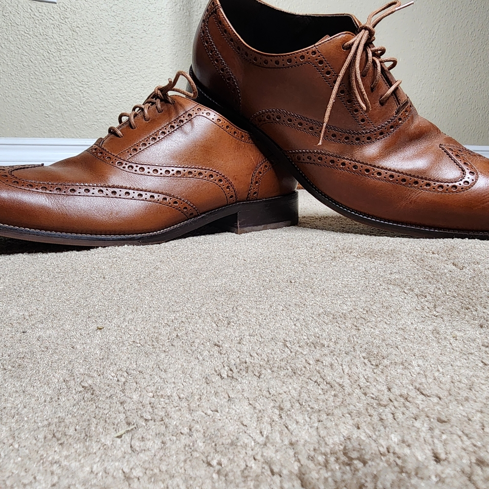 Cole Haan Classic Brown Brogue Oxford Shoes Sz 11.5